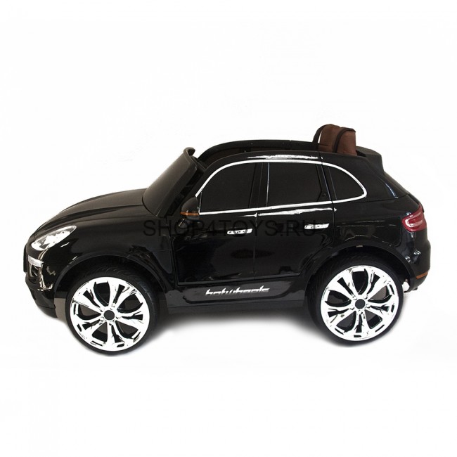 Детский электромобиль  Порше Porsche Macan S Black 12V 2.4G - QLS-8588