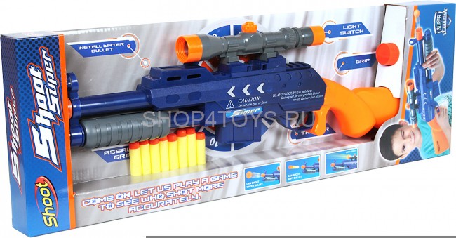 Ружье Super Shoot 2в1 (гелевые пули и мягкие пули) - 358-1