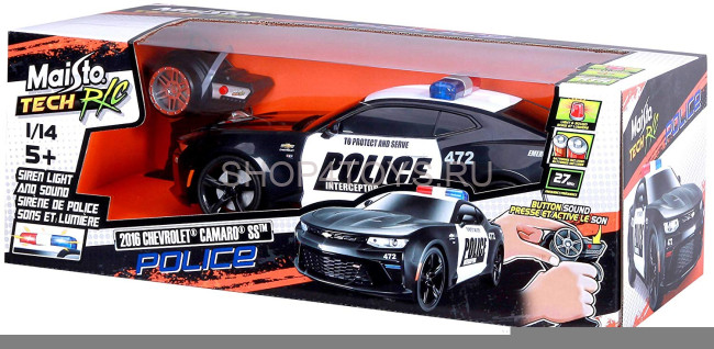 Радиоуправляемая машина Chevrolet Camaro Полиция (с мигалками) 1:14 - 81276