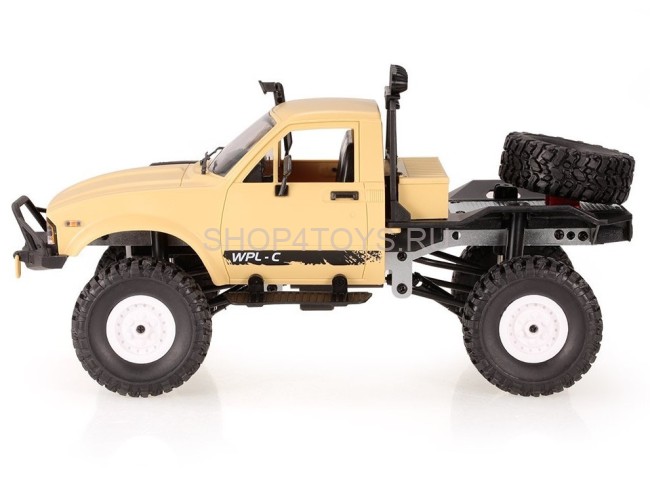 Радиоуправляемая машина WPL пикап Hilux (желтый) 4WD 2.4G 1:16 RTR - WPLC-14R-YELLOW Радиоуправляемая машина WPL пикап Hilux (желтый) 4WD 2.4G 1:16 RTR - WPLC-14R-YELLOW