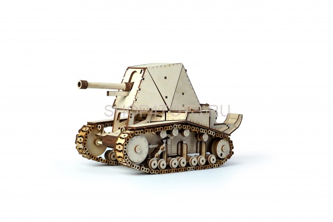 Конструктор 3D деревянный подвижный Lemmo Танк СУ-18 - 00-24 Конструктор 3D деревянный подвижный Lemmo Танк СУ-18 - 00-24