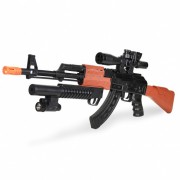 Автомат на батарейках (лазерный прицел, фонарик, стреляет присосками) - ZYA-A2716-4/WSY861 Автомат на батарейках (лазерный прицел, фонарик, стреляет присосками) - ZYA-A2716-4/WSY861