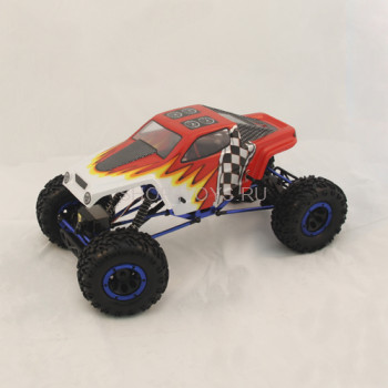Радиоуправляемый краулер HSP Pangolin Electric Off-Road Crawler 4WD 1:10 - 94180T3 - 2.4G Полностью готовый комплект радиоуправляемого внедорожника с огромными ходами подвески для максимального бездорожья с электродвигателем серии 540.