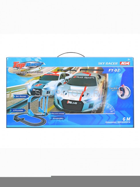 Гоночный трек от сети Audi R8 (длина трека 6м, 2 машинки) - FT-02 Гоночный трек от сети Audi R8 (длина трека 6м, 2 машинки) - FT-02
