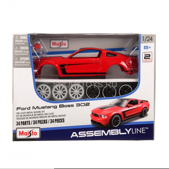 Сборная металлическая модель Maisto Ford Mustang Boss 302 1:24 - 39900 Сборная металлическая модель Maisto Ford Mustang Boss 302 1:24 - 39900
