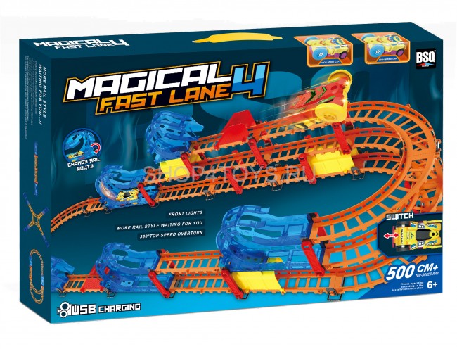 Автотрек BSQ Magical Fast Line (длина полотна 500 см, 2 машины) - BSQ-3061 Автотрек BSQ Magical Fast Line (длина полотна 500 см, 2 машины) - BSQ-3061