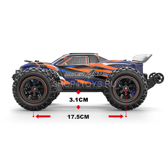 Радиоуправляемый джип MJX Hyper Go 4WD LED 1:16 2.4G - MJX-16108-ORANGE Радиоуправляемый джип MJX Hyper Go 4WD LED 1:16 2.4G - MJX-16108-ORANGE