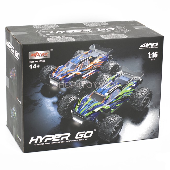 Радиоуправляемый джип MJX Hyper Go 4WD LED 1:16 2.4G - MJX-16108-ORANGE Радиоуправляемый джип MJX Hyper Go 4WD LED 1:16 2.4G - MJX-16108-ORANGE