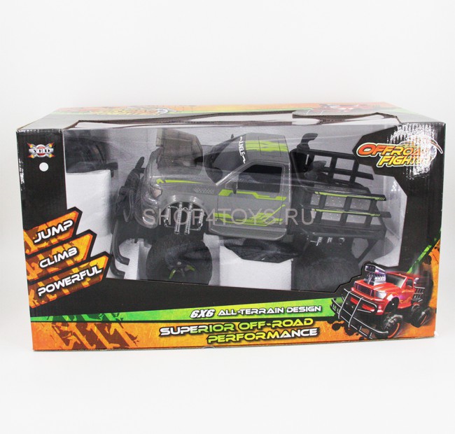 Радиоуправляемая машина джип 6х6 YED Grey Sky Thunder WE-8 Truck - YE81404