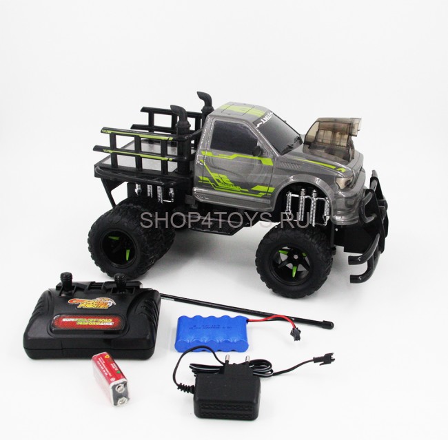 Радиоуправляемая машина джип 6х6 YED Grey Sky Thunder WE-8 Truck - YE81404