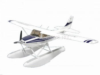 Радиоуправляемый самолет Art-tech Cessna Blue 182 400 Class с лыжами 2.4G - 2101Y Гидроверсия лёгкого учебно-тренировочного самолёта Cessna. Научились взлетать и садиться на земле, теперь попробуйте на воде.