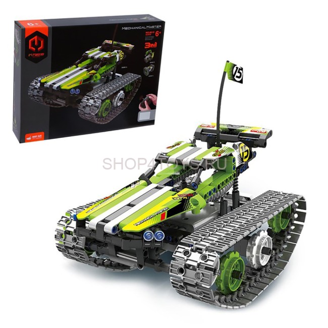 Радиоуправляемый конструктор QiHui "Stunt Car 3in1" (353 детали) - QH8015 Радиоуправляемый конструктор QiHui "Stunt Car 3in1" (353 детали) - QH8015