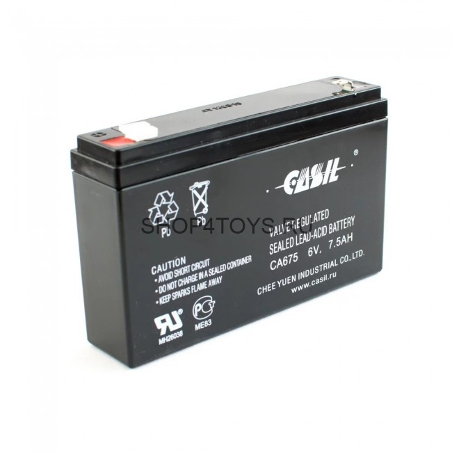 Аккумулятор CASIL 6V7.5Ah AGM VRLA - CA675