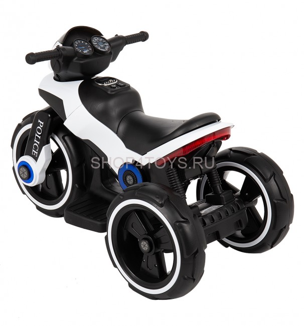Детский мотоцикл на аккумуляторе Y-MAXI Police White - SW198A-WHITE