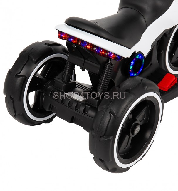 Детский мотоцикл на аккумуляторе Y-MAXI Police White - SW198A-WHITE