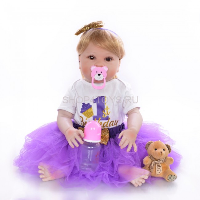 Реборн силиконовая девочка Кира