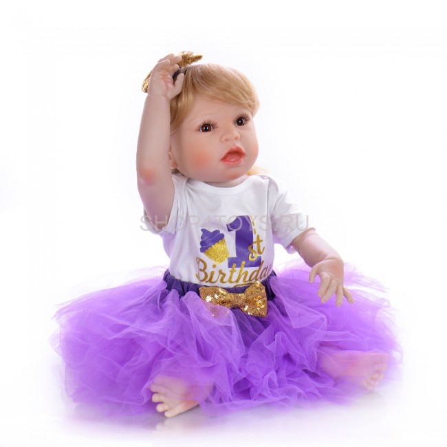 Реборн силиконовая девочка Кира