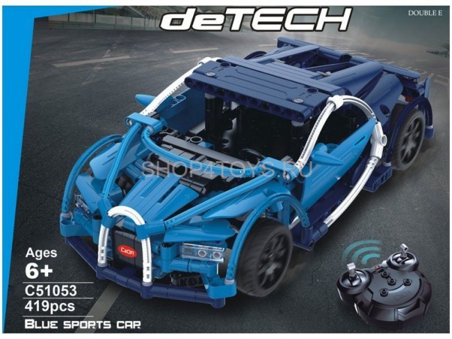 Конструктор радиоуправляемый CADA deTech спортивная машина (28 см, 419 деталей) - C51053W Конструктор радиоуправляемый CADA deTech спортивная машина (28 см, 419 деталей) - C51053W