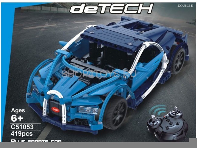 Конструктор радиоуправляемый CADA deTech спортивная машина (28 см, 419 деталей) - C51053W Конструктор радиоуправляемый CADA deTech спортивная машина (28 см, 419 деталей) - C51053W