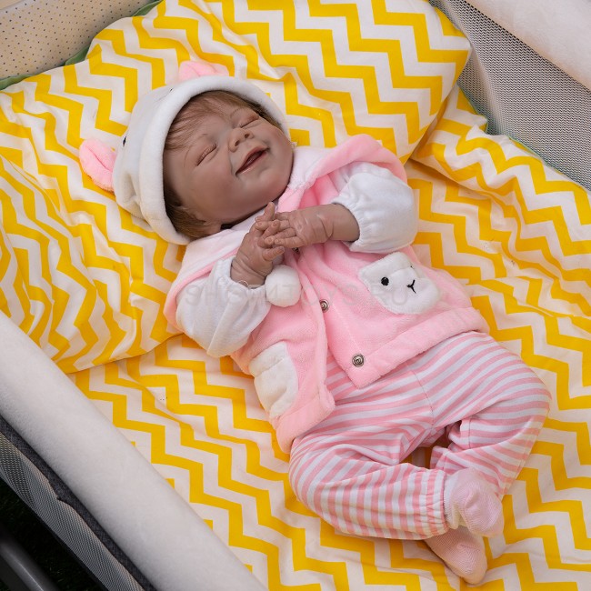 Реборн спящая девочка Виктория