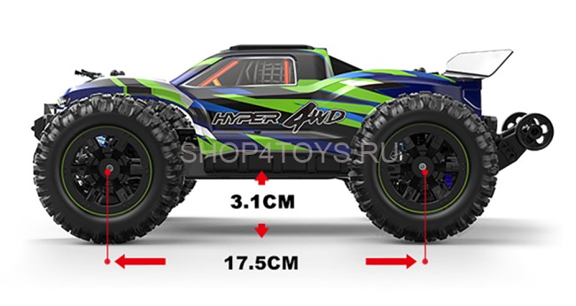 Радиоуправляемый джип MJX Hyper Go 4WD LED 1:16 2.4G - MJX-16108-GREEN Радиоуправляемый джип MJX Hyper Go 4WD LED 1:16 2.4G - MJX-16108-GREEN