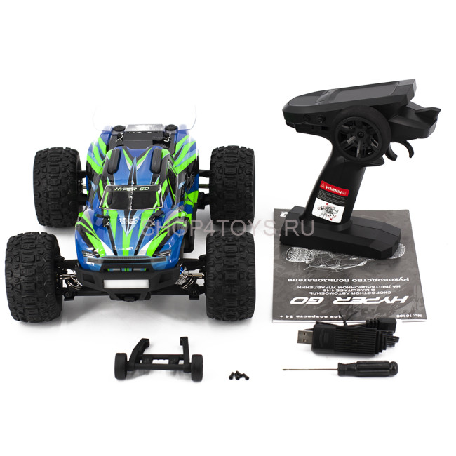 Радиоуправляемый джип MJX Hyper Go 4WD LED 1:16 2.4G - MJX-16108-GREEN Радиоуправляемый джип MJX Hyper Go 4WD LED 1:16 2.4G - MJX-16108-GREEN