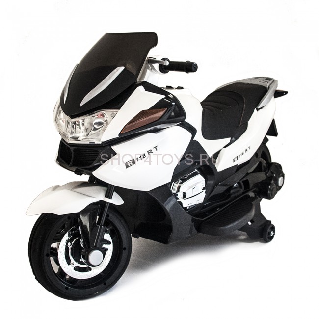 Детский электромобиль мотоцикл BMW R1200RT White 12V - HZB-118