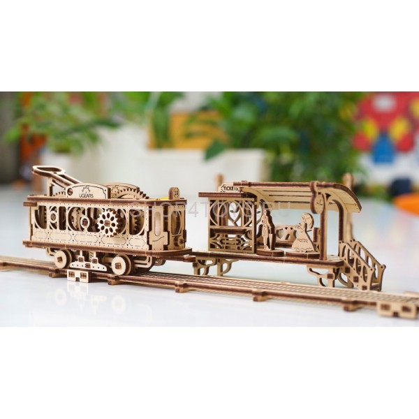 Деревянный 3D конструктор Ugears "Трамвайная линия" - 70020