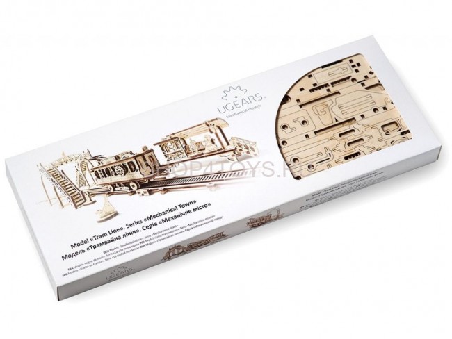 Деревянный 3D конструктор Ugears "Трамвайная линия" - 70020
