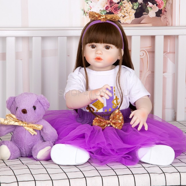 Реборн силиконовая девочка Виолетта