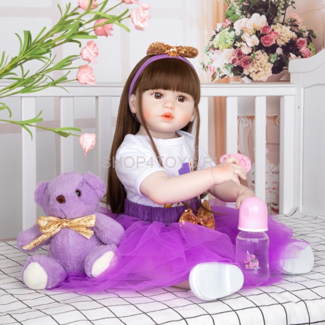 Реборн силиконовая девочка Виолетта