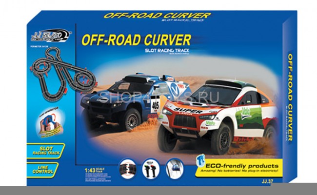Гоночный автотрек JJ Slot Гонки на джипах (длина трека 995 см, от сети, 1:43) - JJ53-2 Гоночный автотрек JJ Slot Гонки на джипах (длина трека 995 см, от сети, 1:43) - JJ53-2