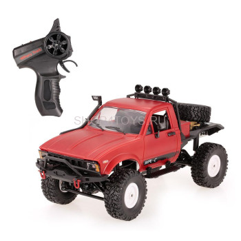Радиоуправляемая машина WPL пикап Hilux (красный) 4WD 2.4G 1:16 RTR - WPLC-14R-RED Радиоуправляемая машина WPL пикап Hilux (красный) 4WD 2.4G 1:16 RTR - WPLC-14R-RED
