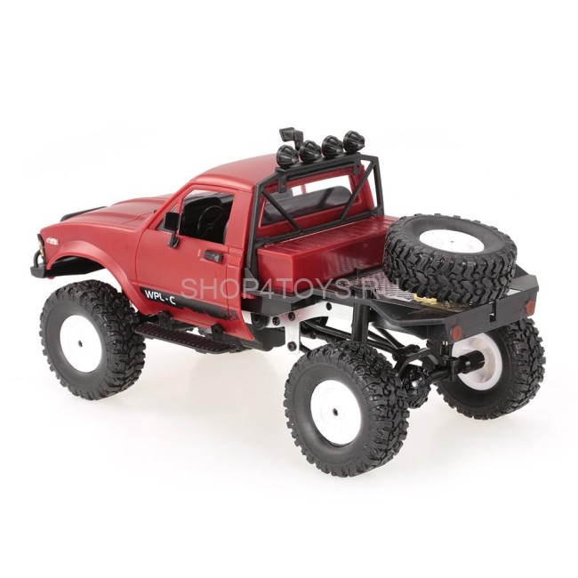 Радиоуправляемая машина WPL пикап Hilux (красный) 4WD 2.4G 1:16 RTR - WPLC-14R-RED Радиоуправляемая машина WPL пикап Hilux (красный) 4WD 2.4G 1:16 RTR - WPLC-14R-RED