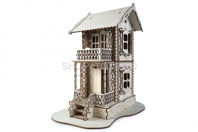 Конструктор 3D деревянный подвижный Lemmo Терем - 00-14
