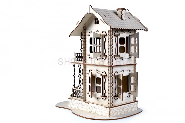Конструктор 3D деревянный подвижный Lemmo Терем - 00-14