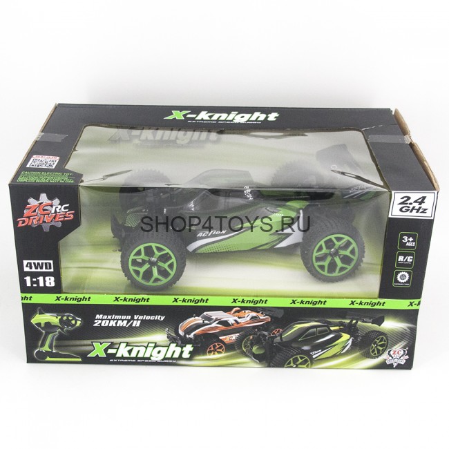 Радиоуправляемая багги ZC X-Kinght Action Green 4WD 1:18 2.4G - 333-GS06B Радиоуправляемая багги ZC X-Kinght Action Green 4WD 1:18 2.4G - 333-GS06B