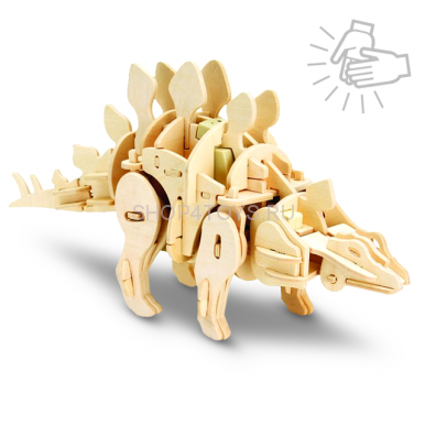 Деревянный конструктор, звуковой контроль для движения D-LEX Стегозавр - EL-D440 Деревянный конструктор, звуковой контроль для движения D-LEX Стегозавр - EL-D440