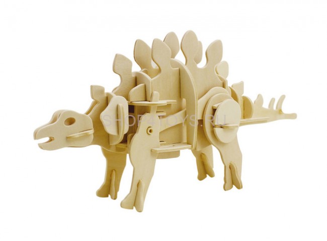 Деревянный конструктор, звуковой контроль для движения D-LEX Стегозавр - EL-D440 Деревянный конструктор, звуковой контроль для движения D-LEX Стегозавр - EL-D440