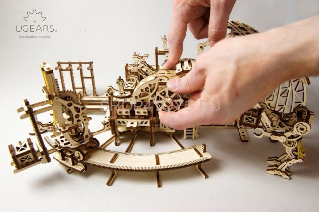 Деревянный 3D конструктор Ugears "Фабрика Роботов" - 70039