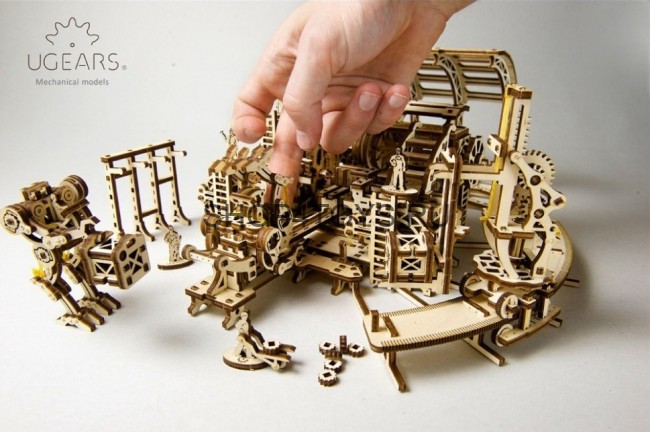 Деревянный 3D конструктор Ugears "Фабрика Роботов" - 70039
