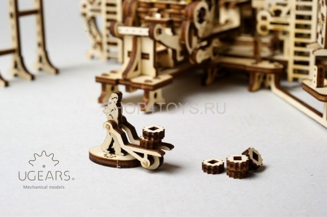 Деревянный 3D конструктор Ugears "Фабрика Роботов" - 70039