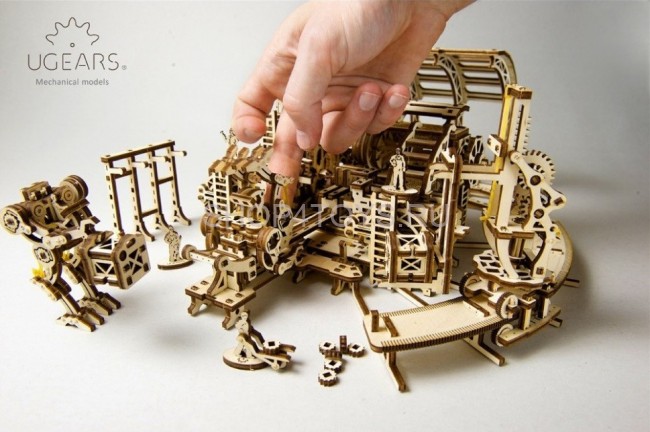 Деревянный 3D конструктор Ugears "Фабрика Роботов" - 70039