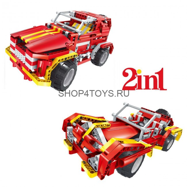 Радиоуправляемый конструктор QiHui "Пожарная машина" (472 детали) - QH8002 Радиоуправляемый конструктор QiHui "Пожарная машина" (472 детали) - QH8002