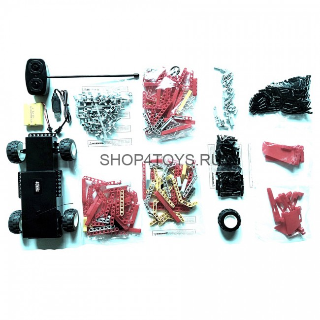 Радиоуправляемый конструктор QiHui "Пожарная машина" (472 детали) - QH8002 Радиоуправляемый конструктор QiHui "Пожарная машина" (472 детали) - QH8002