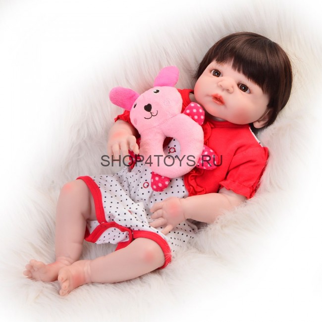 Кукла реборн силиконовая девочка Валя