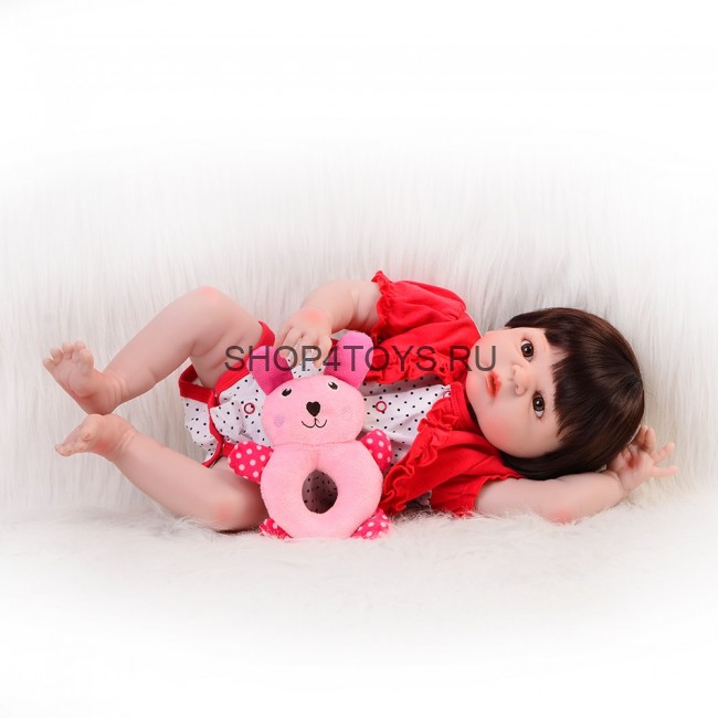 Кукла реборн силиконовая девочка Валя
