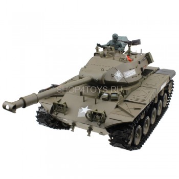 Радиоуправляемый танк Heng Long Bulldog 1:16 - 3839-1 Радиоуправляемая модель танка с пневматической пушкой с отдачей и дымовыми эффектами.