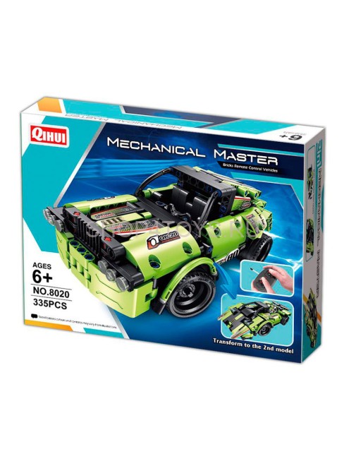 Конструктор Qihui Гоночные автомобили (2в1, пульт, 335 деталей) - QH8020