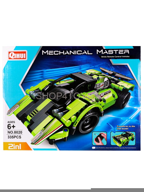 Конструктор Qihui Гоночные автомобили (2в1, пульт, 335 деталей) - QH8020